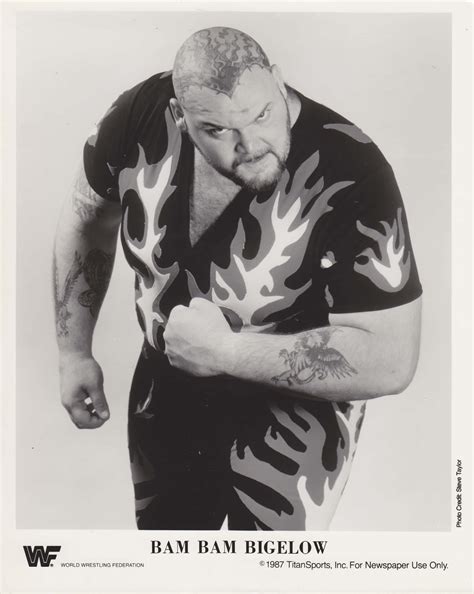 Download Bam Bam Bigelow Wwe Vintage Card Wallpaper | Wallpapers.com