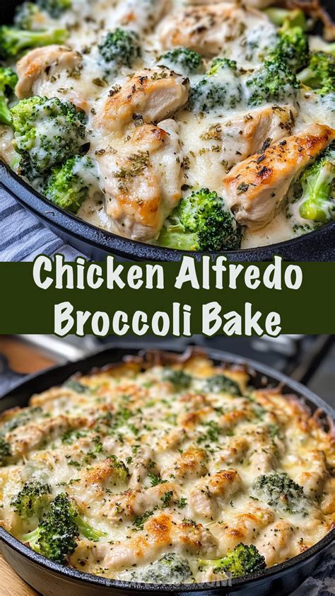 Keto Chicken Alfredo Broccoli Bake – Creamy, Cheesy & Family-Friendly ...