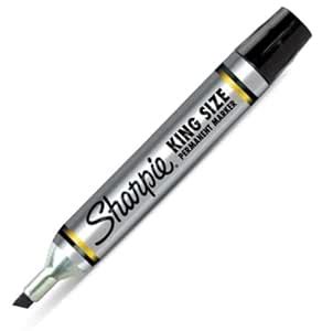 Sharpie King Size Permanent Marker, Black 1 ea (Pack of 12) : Amazon.in ...