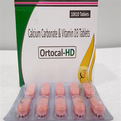 Ortocal hd - Calcium Carbonate & Vitamin D3 Tablets - Biomax ...