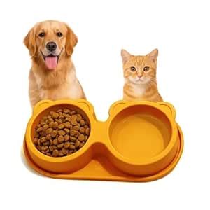 Petbabas Dog Ceramic Bowl 2 in 1 | Teddy Bear Shaped Cute Feeding Bowl ...