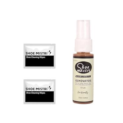 Shoe mistri Shoe Cleaner(2 Wipes) and Khaki Renovator Miniature - Suede ...