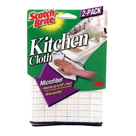 Scotch Brite Kitchen Microfiber Cloth - 2 ea: Amazon.in: Home & Kitchen
