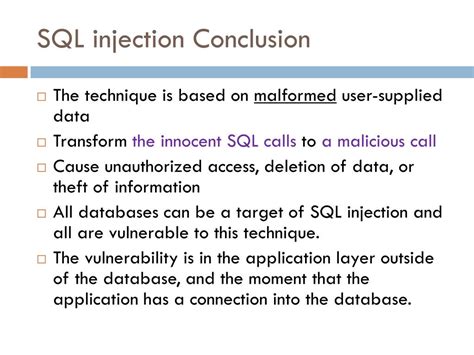 Image result for SQL Injection Conclusion