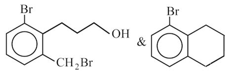 In the following reaction sequence, structures of P and Q, are respectively