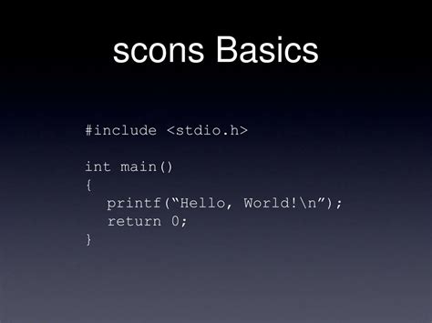 Scons Tutorial 的图像结果