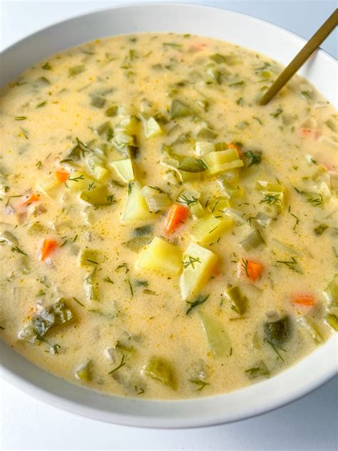Creamy Dill Pickle Soup - The Modern Nonna