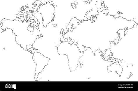 Image result for Basic World Map Outline