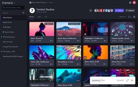 Image result for Frame Io File Storage