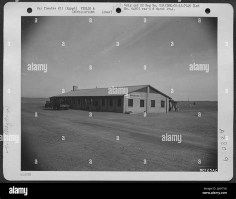 Modern brick constructed officers mess hall at John Payne Field near Cairo, Egypt. 12 November ...