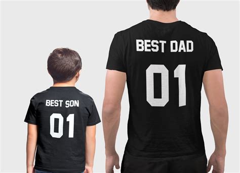 Best Dad & Best Son Shirts Matching Shirts SET Father and | Etsy