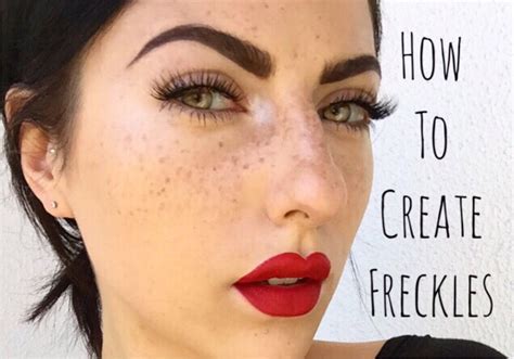 Image result for Freckle Makeup Tutorial