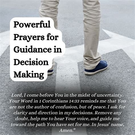 21 Powerful Prayers for Guidance in Decision Making