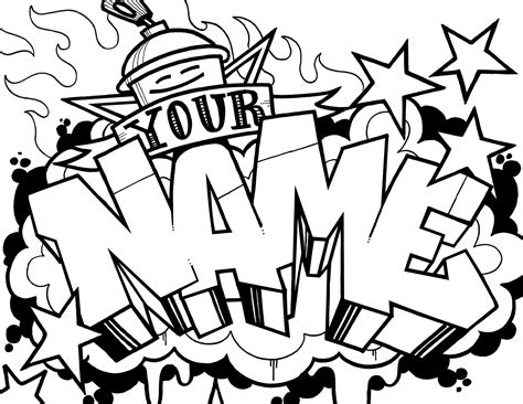 Graffiti Coloring Pages Names Graffiti Letters Coloring Pages ...