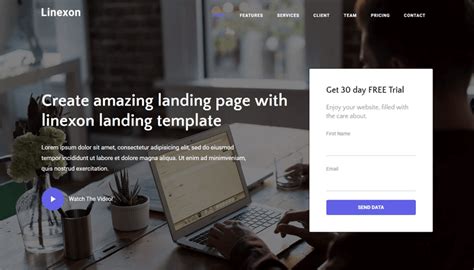 Linexon - Responsive Bootstrap 4 Landing Page Template
