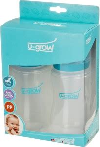 U-grow Baby Feeding Bottle Wide Neck Pack Of-02 - 330 ml - PP baby ...