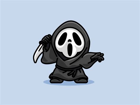 Adorable Ghost Face Cute Wallpaper for Your Device