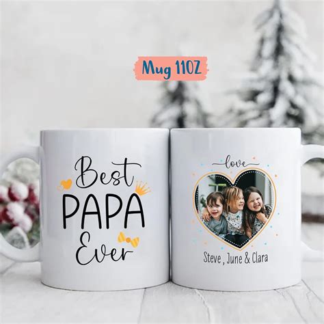 Taza con texto en inglés «Best Papa Ever», tazas personalizadas para ...