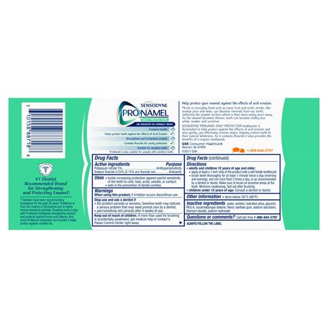 Buy Sensodyne Pronamel Daily Protection Enamel Toothpaste for Sensitive ...