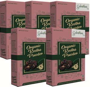 GULMOHAR 100% Natural Organic Reetha Powder (Soapnut) For Hair Growth ...