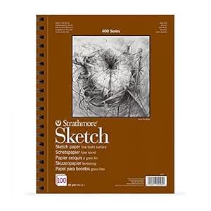 Strathmore 400 Series A2 Artist Sketch Pad | Heavyweight Fine Tooth ...