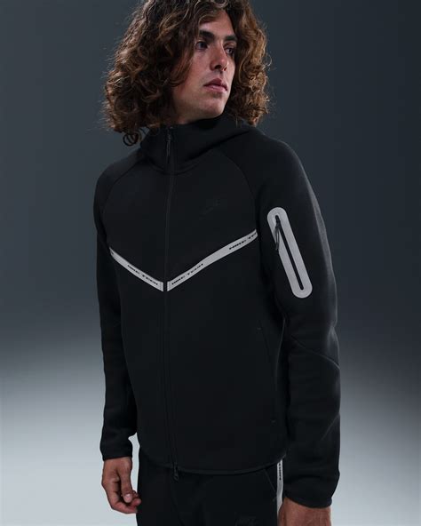 Nike Tech Men's Full-Zip Fleece Windrunner Jacket with Reflective ...