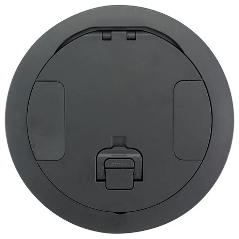 Hubbell CFBS1R8CVRBLK 8 Inch Round Recessed Furniture Feed Black Floor ...