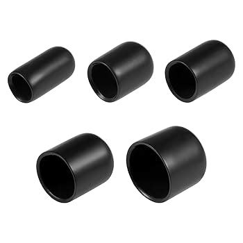Steel Reinforced Ferrules Black PVC Rubber Ferrules With Steel Inserts ...