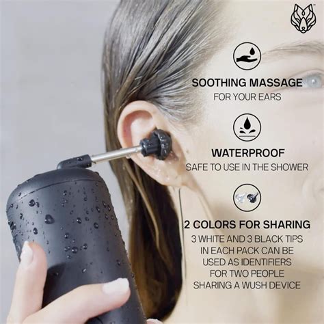 BlackWolf Wush Ear Cleaning Device with 12 Tips - QVC UK