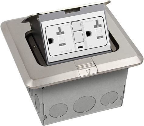 Hubbell Raco 6239NI Nickel Plated Concealed Receptacle Floor Box Kit ...