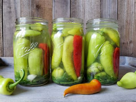 Quick & Easy Refrigerator Pickled Peppers Recipe ~ Homestead and Chill