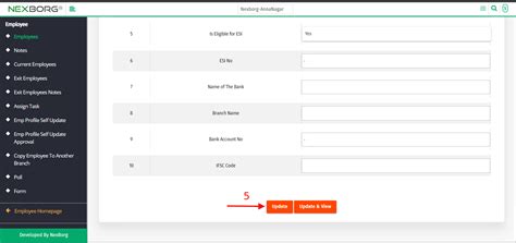 Update Employee Details