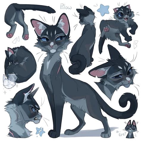Graypillow on instagram bluestar digitalart drawing art cat ...