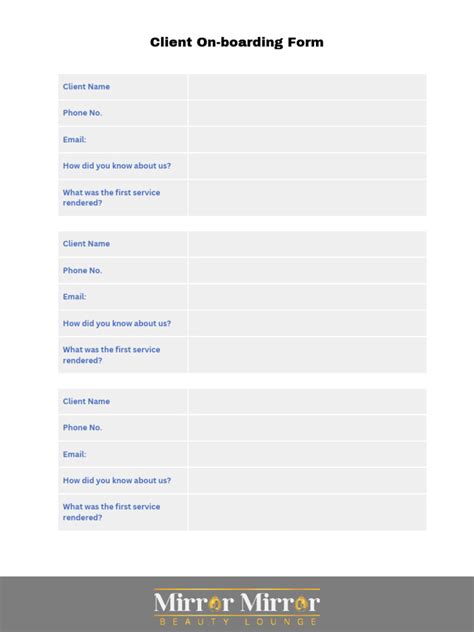 Image result for Client Onboarding Form