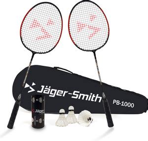 Jager-Smith PB-1000 Combo & Featherlite 2 Shuttle Badminton Kit - Buy ...