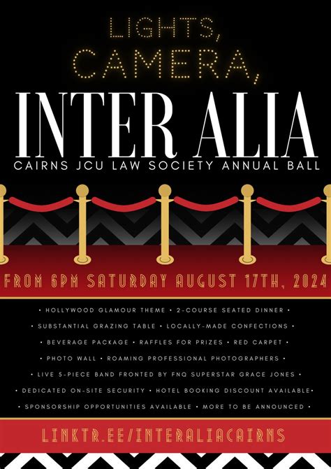 Inter Alia Law Society on LinkedIn: 🚨🎟️ANNUAL BALL TICKETS AVAILABLE ...