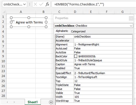 Add Checkbox VBA 的图像结果