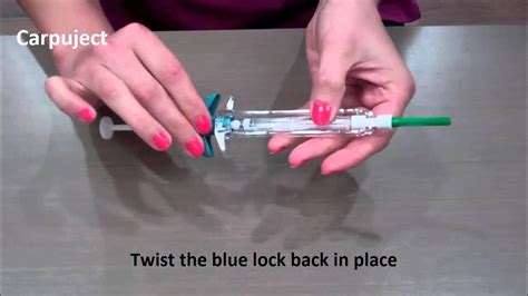 Image result for Carpuject Syringe Tutorial