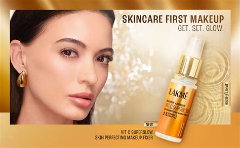 Buy Lakme Makeup+Skincare VitC Superglow Skin Perfecting Makeup Fixer ...