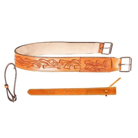 Horse Western Saddle Floral Tooled Leather Rear Flank Saddle Cinch ...