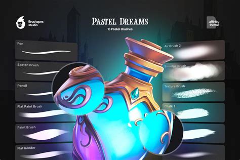 Pastel Dreams Affinity Brushes