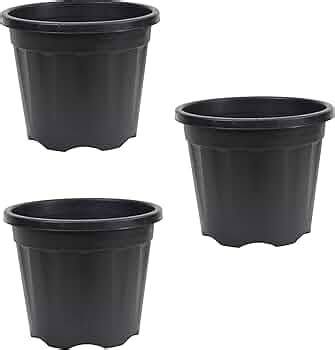 UGAOO UV Treated Large Plant Pots for Big Size Plants (16 inch Black ...
