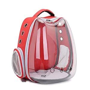 Emilt Pets Cat Carrier Backpack – Transparent Travel Bag with Air Holes ...