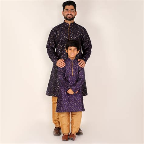 Father Son Matching Outfits - Same Dress Kurta Pajama Set ( Combo ...