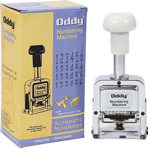 Oddy NM Numbering Machine 6 Digits with Spare Parts Price in India ...