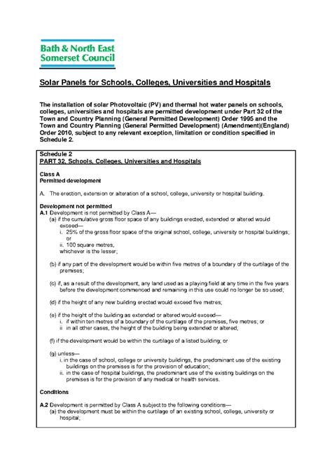 Solar Panel Installation Guidelines for Schools, Colleges, and ...