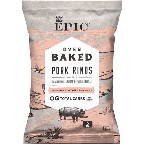 Amazon.com: EPIC Pink Himalayan & Sea Salt Baked Pork Rinds, Keto ...