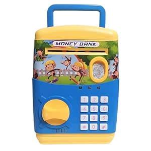 RAINBOW RIDERS Toy ATM Bank for Kids Finger Print Sensor Piggy Bank ...