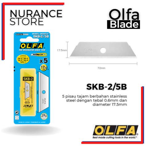 Jual REFILL BLADE OLFA SKB-2/5B UNTUK CUTTER OLFA SK-3 SK-4 SK-5 SK-9 ...