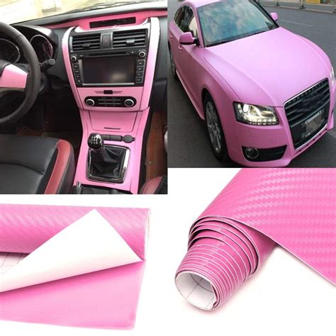 visionrabbit 2Mx50CM DIY Gloss 3D Carbon Fiber Vinyl Wrap Roll Film ...